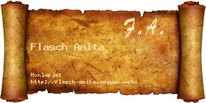 Flasch Anita névjegykártya